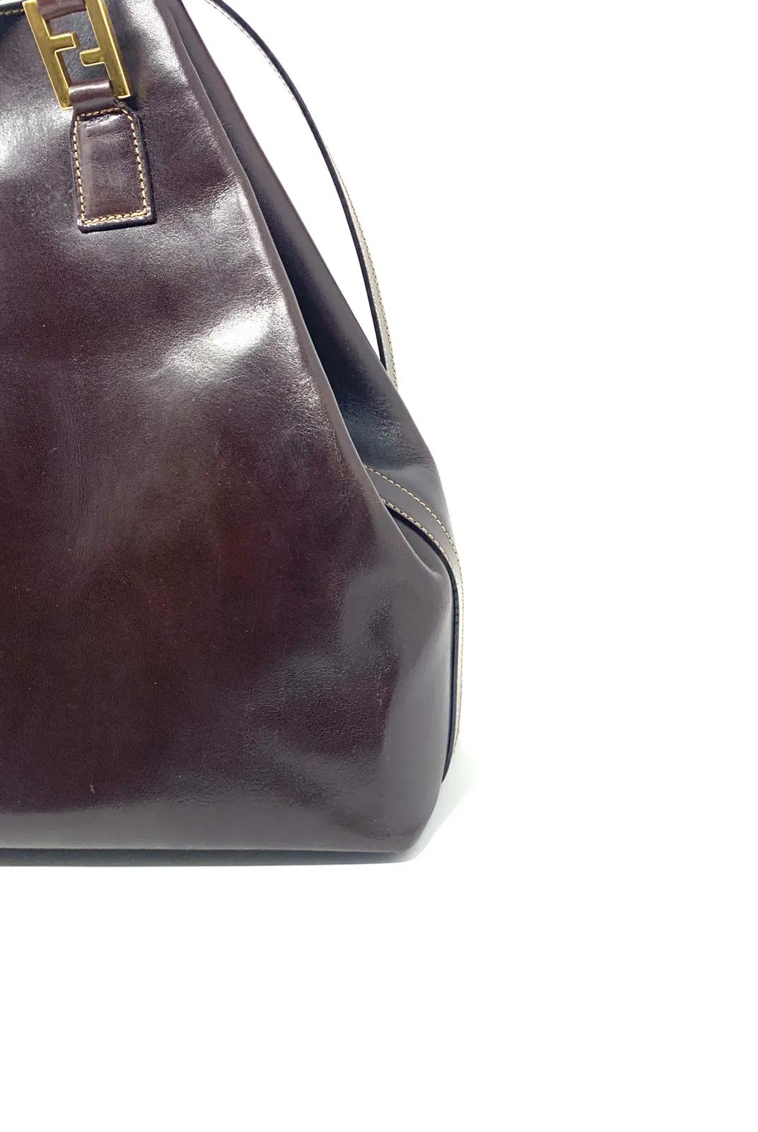 Fendi Vintage Brown Leather Bag