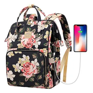 Flower Pattern Backpack for Women, Stylish for College, School