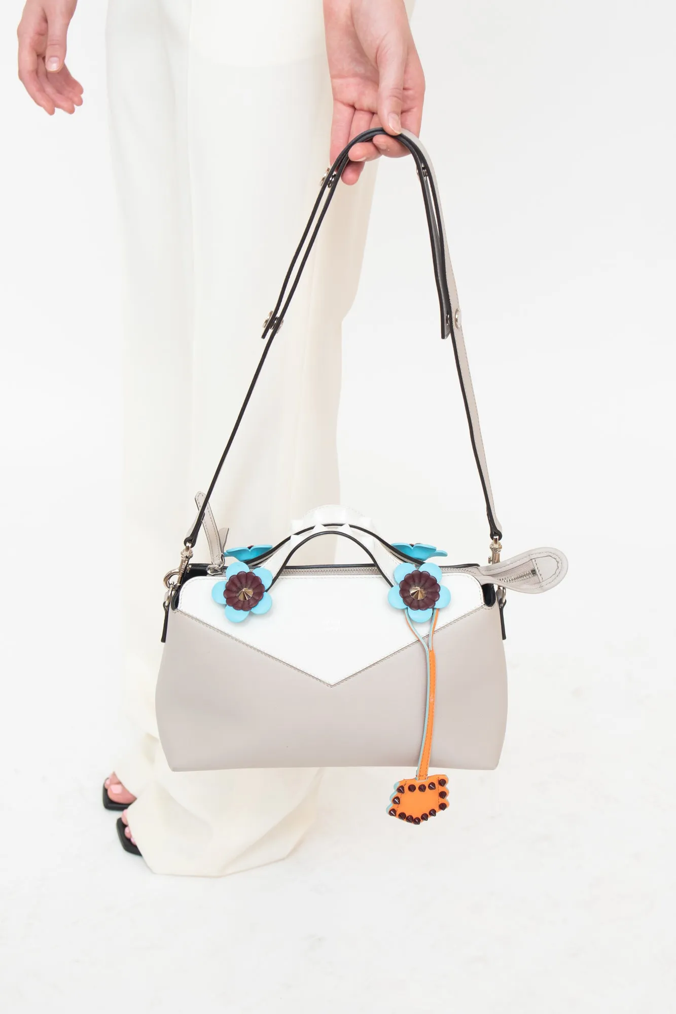 Flowerland Studded Crossbody Bag