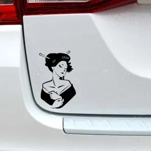 GADGETS WRAP Vinyl Wall Decal Sticker Love Beautiful Charming Japanese Lady Popular Fashion Style Car