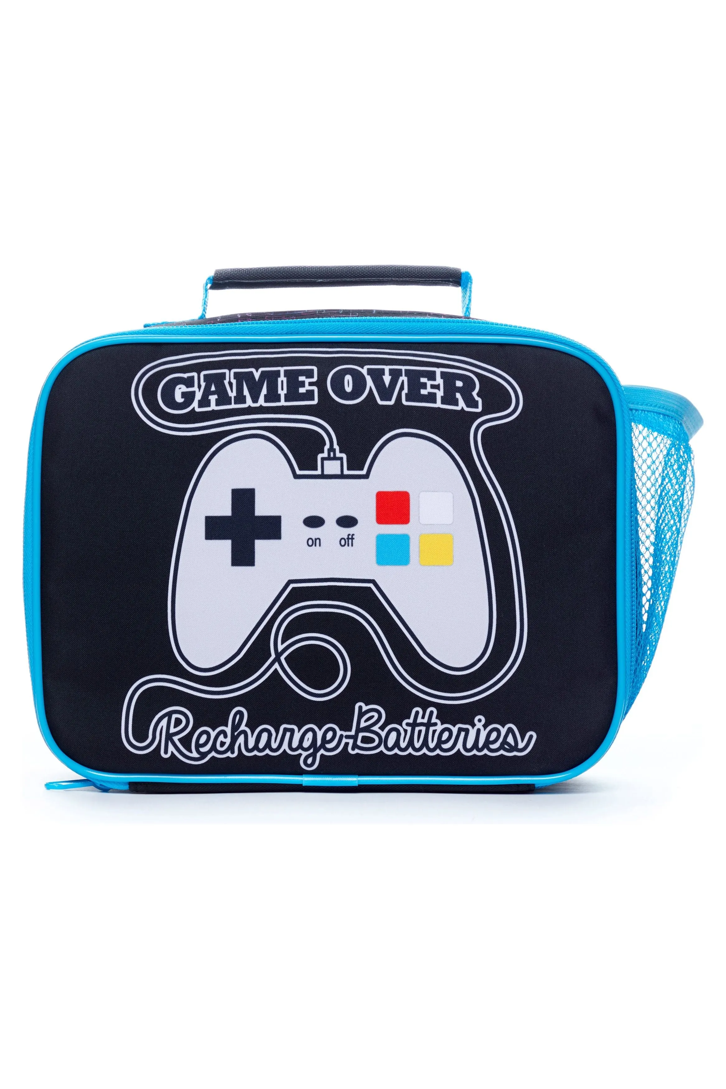 Game Over Recharge School Bag And Lunch bag 2 Piece, Kids Boys Gamer Backpack