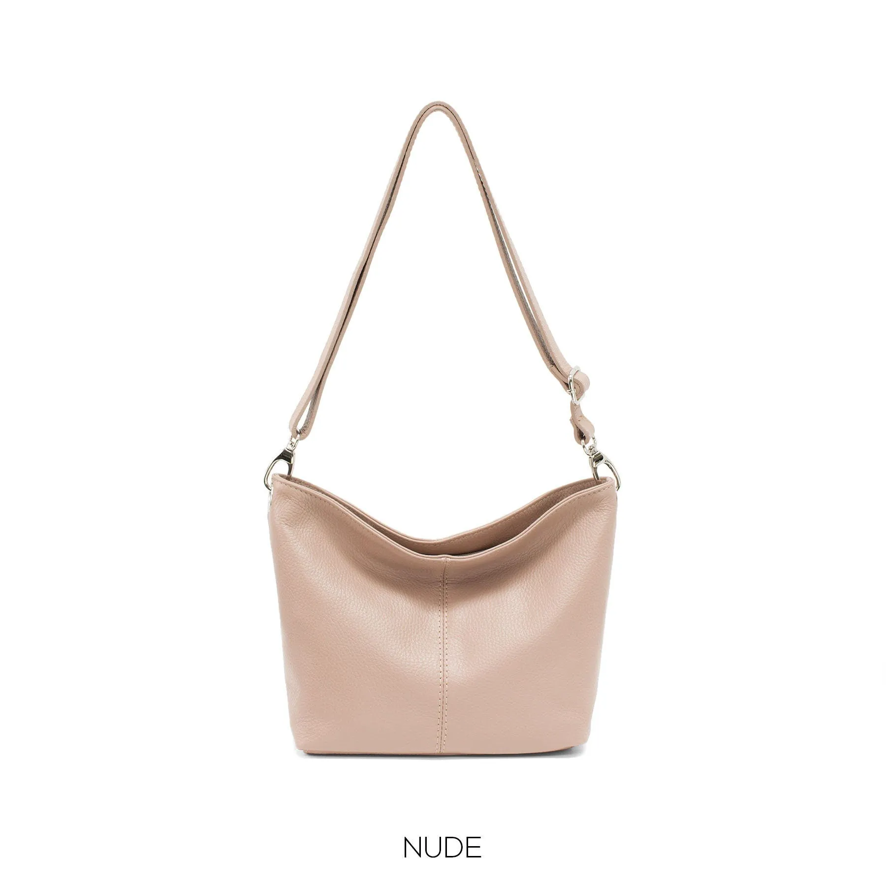 Genuine Leather Bucket Bag