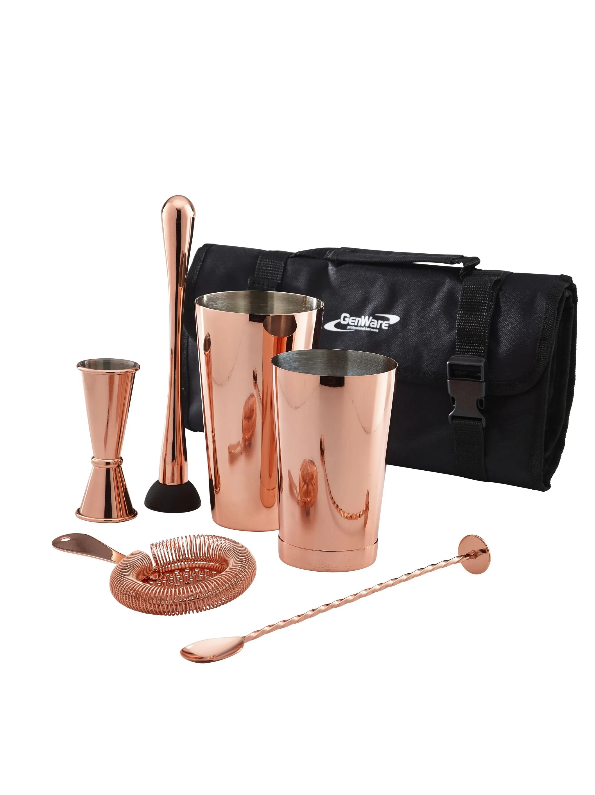 Genware CBK3C Copper Cocktail Bar Kit 7pcs