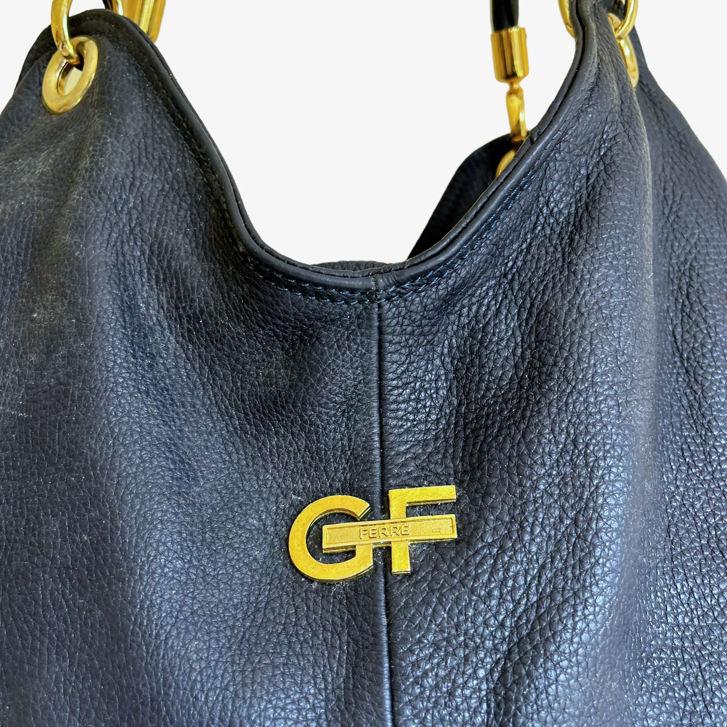 Gianfranco Ferre Leather Tote Bag