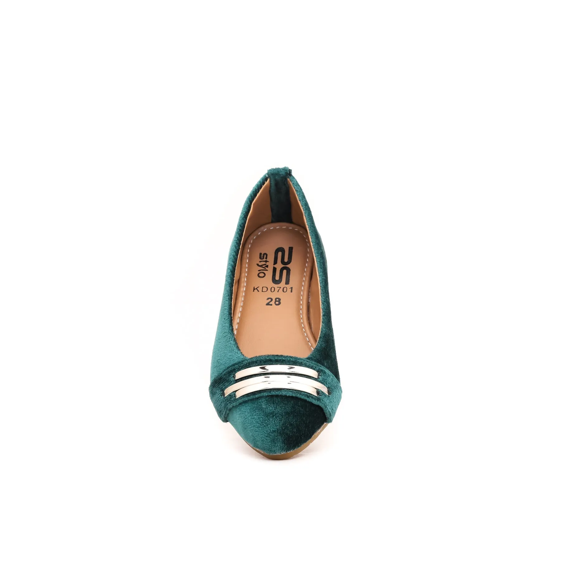 Girls Green Casual Pumps KD0701