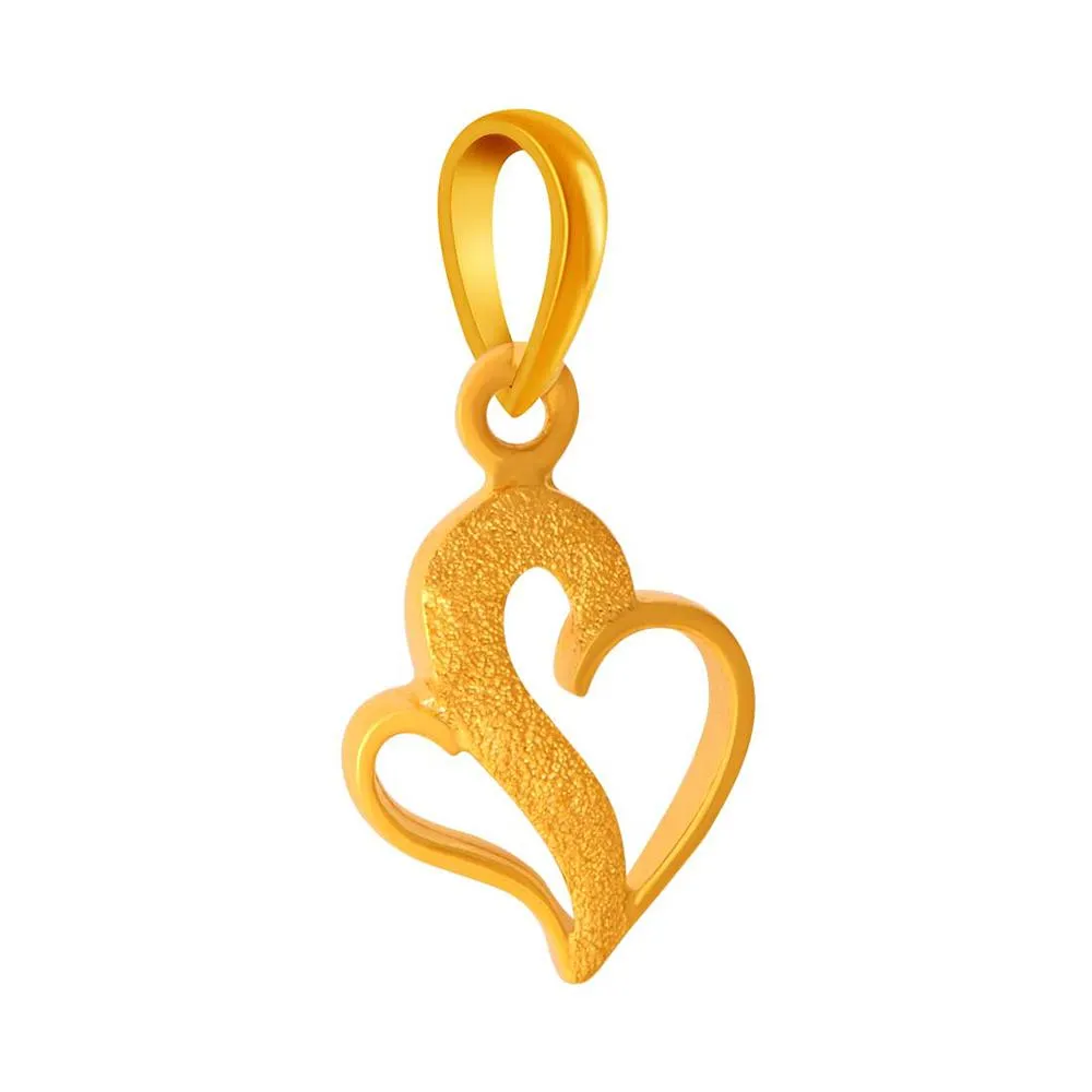 Graceful 14k Heart Pendant With B Initials