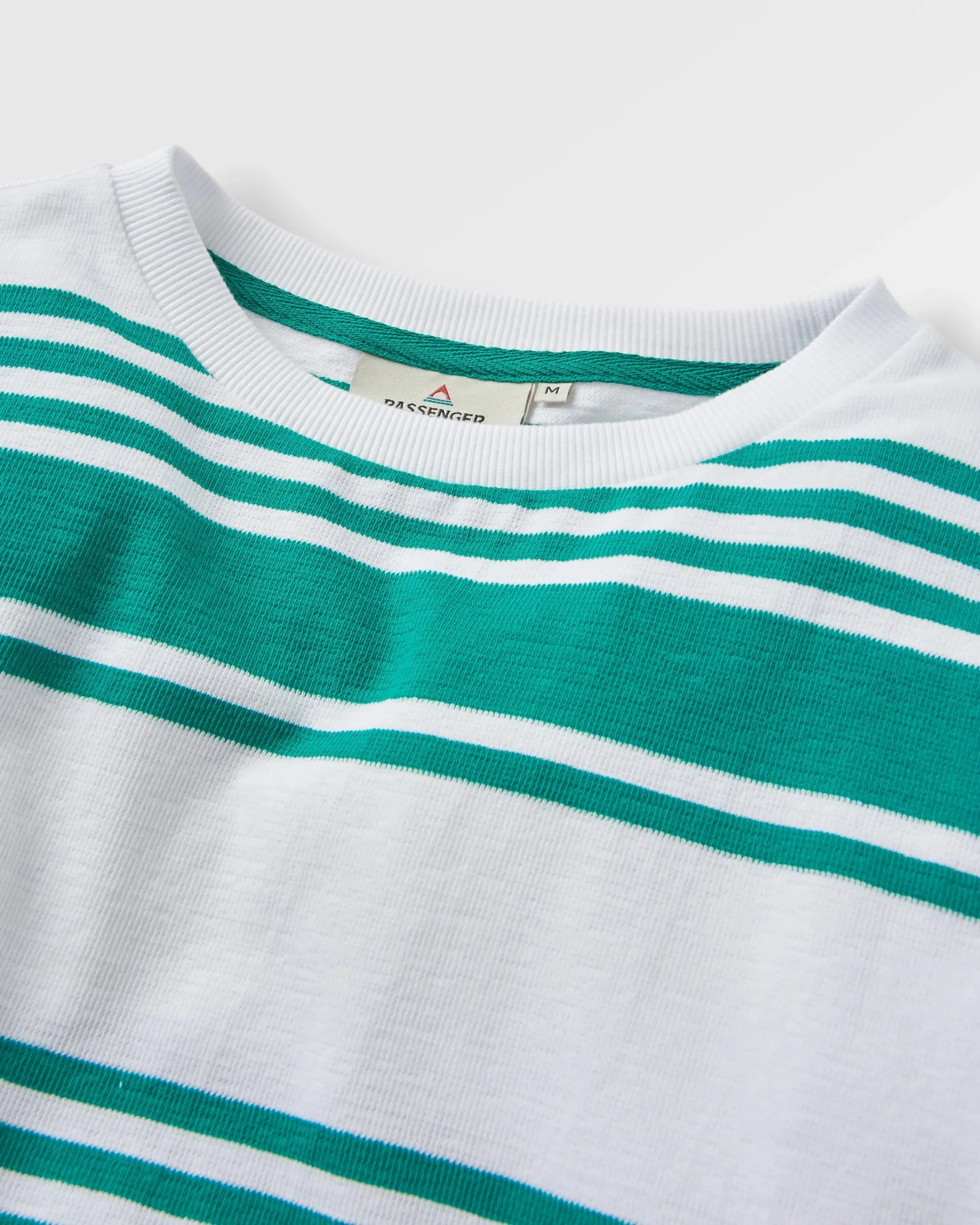 Graceful Textured LS Top - Greenlake Stripe