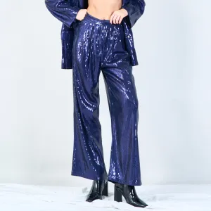 High-shine sequin trousers wholesale