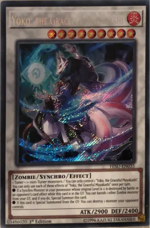 HISU-EN035 - Yoko, the Graceful Mayakashi - Secret Rare - Effect Synchro Monster - 1st-Edition - Hidden Summoners