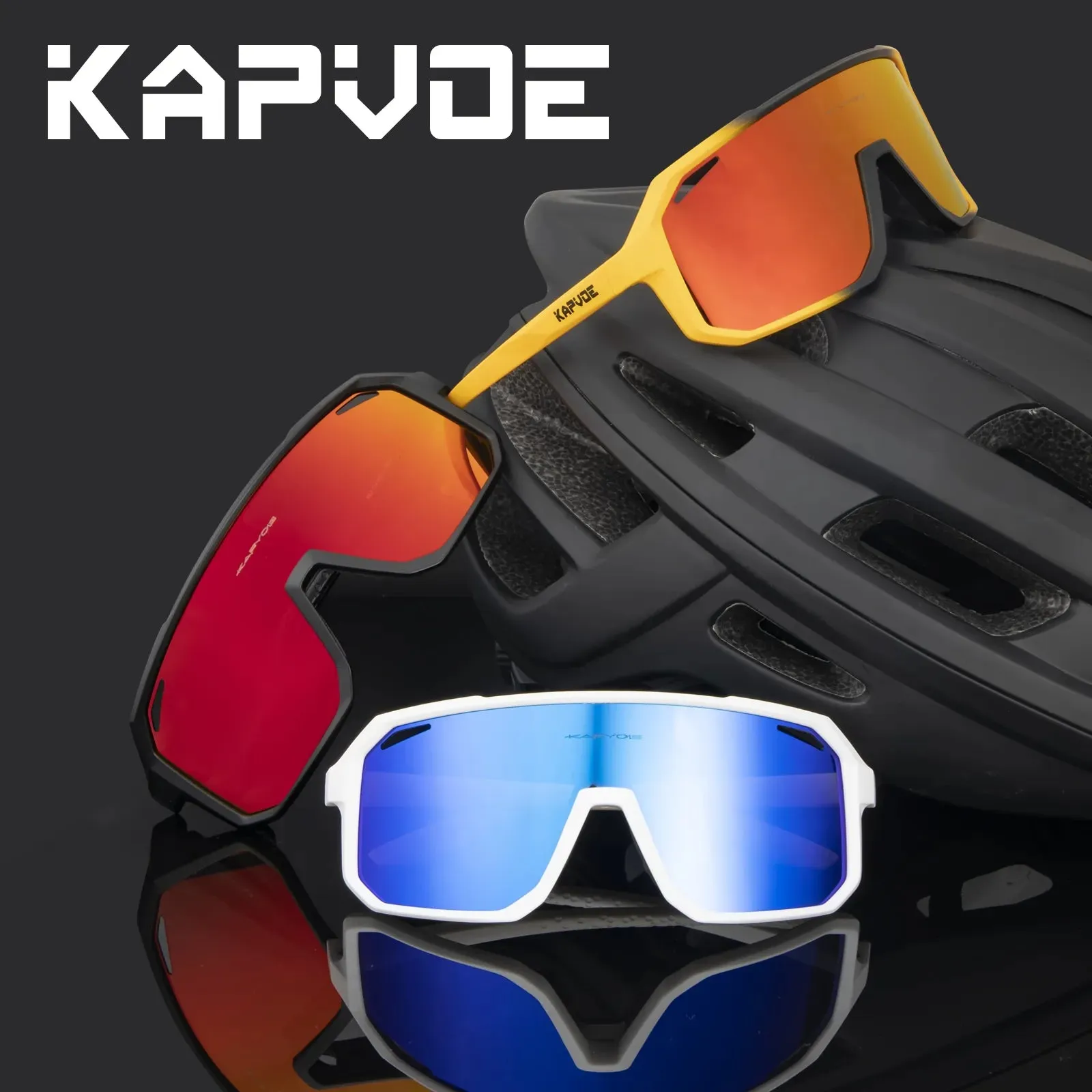 KAPVOE Cycling Glasses multi-lens Bicycle Goggles MTB photochromic cycling Sunglasses bike Outdoor Sports Fishing glasses Man