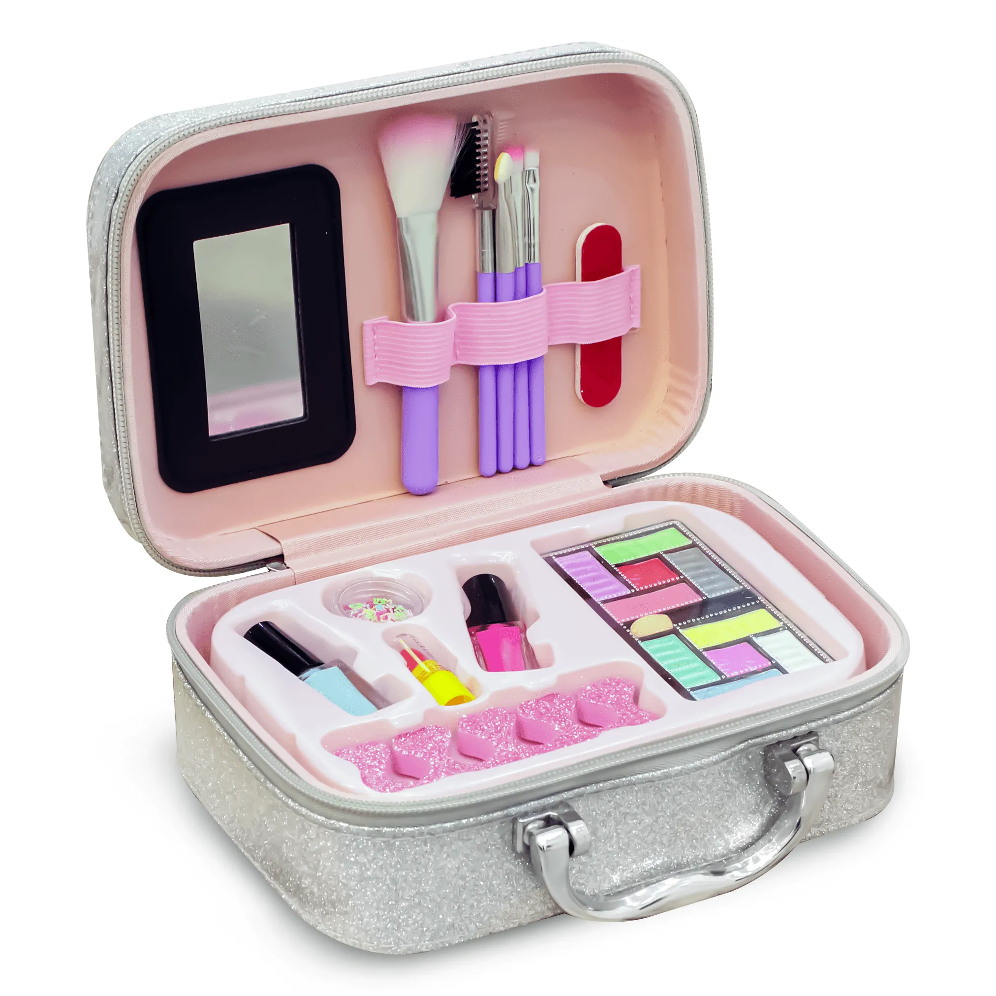 Kids Real Makeup Kit Mermaid Makeup Set For Girls Real Kids Cosmetics Make Up Set With Cute Cosmetic Bag