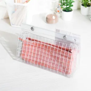 KOKUYO LARGE-CAPACITY TRANSPARENT OUTER INNER PENCIL CASE F-VBF240-1