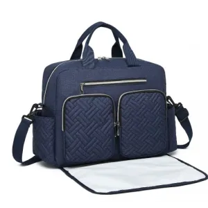 Kono Versatile Diaper Changing Tote Bag - Built-In Changing Mat, Thermal Insulation, Waterproof Design - Navy