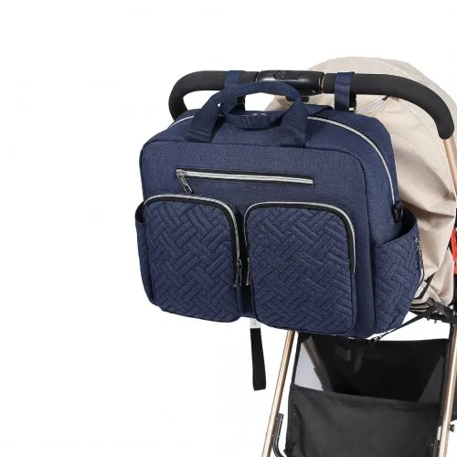 Kono Versatile Diaper Changing Tote Bag - Built-In Changing Mat, Thermal Insulation, Waterproof Design - Navy