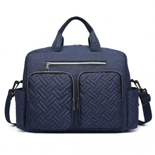 Kono Versatile Diaper Changing Tote Bag - Built-In Changing Mat, Thermal Insulation, Waterproof Design - Navy