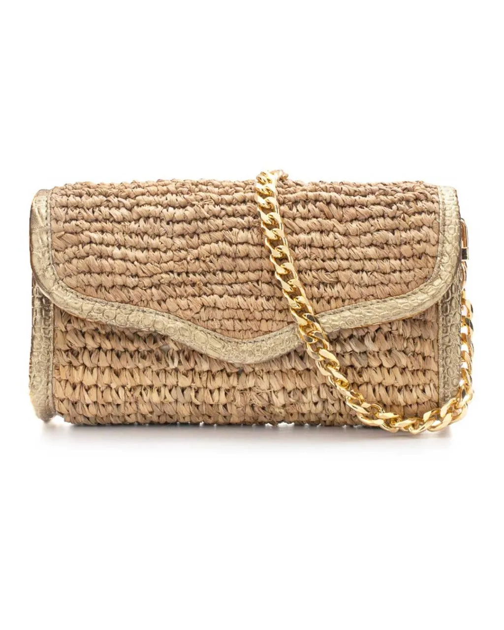 LADY RAFFIA SHOULDER BAG | GOLD