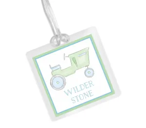 Laminated Bag Tag - Tractor