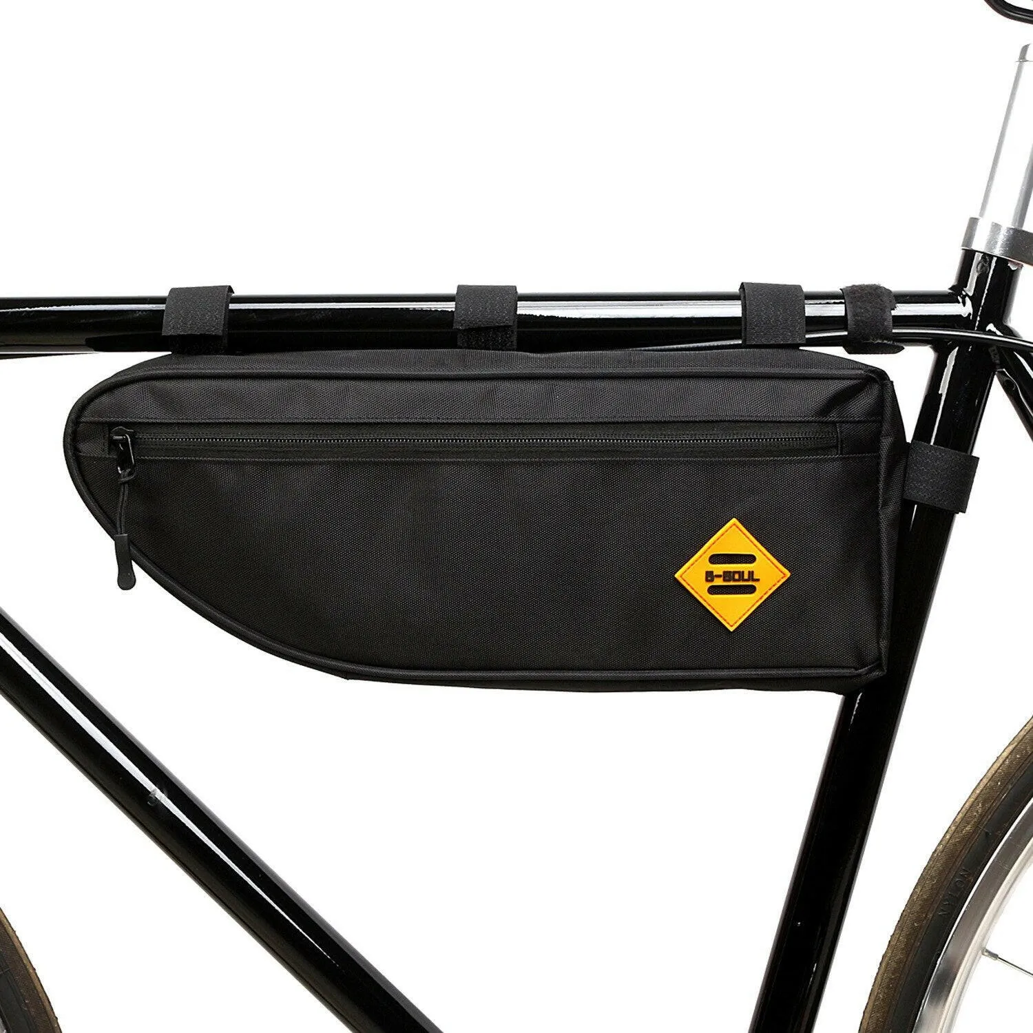 Large Capacity Triangle Bag Beam Package Upper Tube Hanging Saddle Bag Mountain Highway Vehicle Riding Bicycle Bag