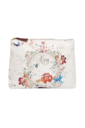 LARGE MAKEUP POUCH JARDIN POSTCARDS