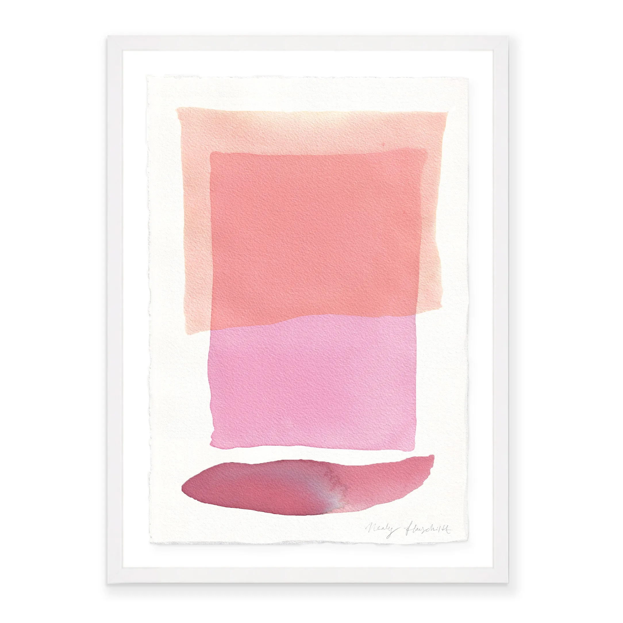 Large Pink Sky at Morning Giclée Watercolor Print