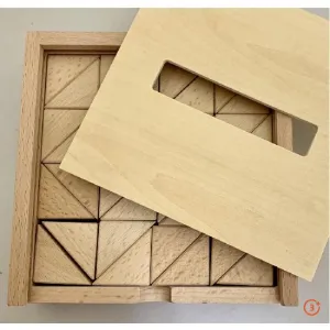 Large Wood Triangles - 24 pieces