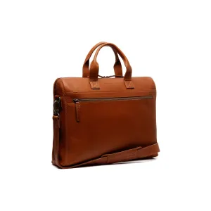 Leather Laptop Bag Cognac Levanto