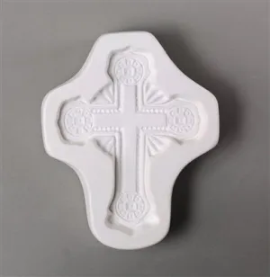 LF155 ORNATE CROSS MOLD for Glass Frit Mold for Glass Casting