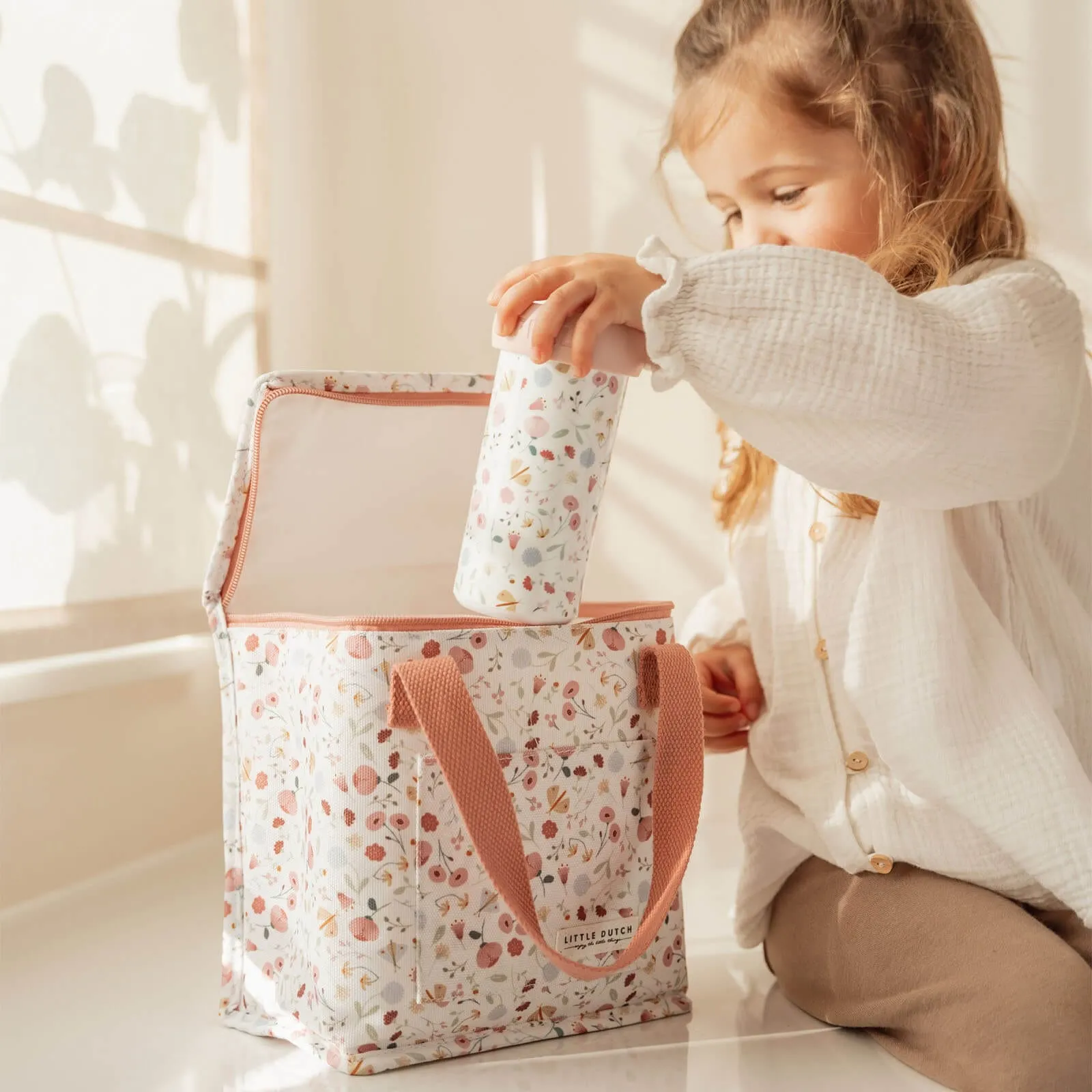 Little Dutch Insulated Cooler Lunch Bag - Flowers & Butterflies