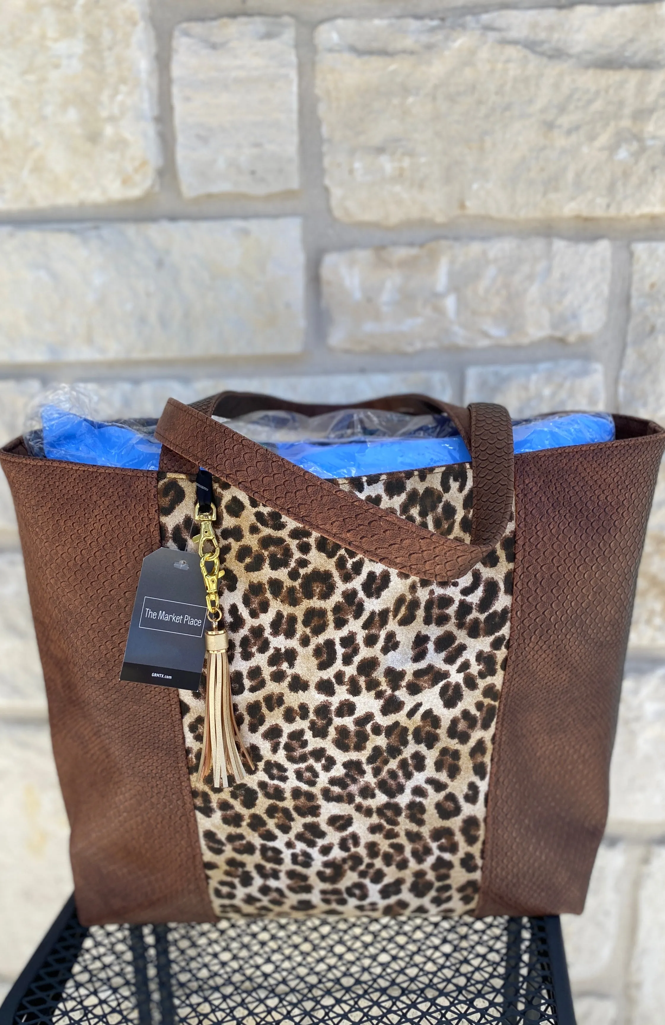 Makeup Junkie Chocolate Cobra & Savannah Tote