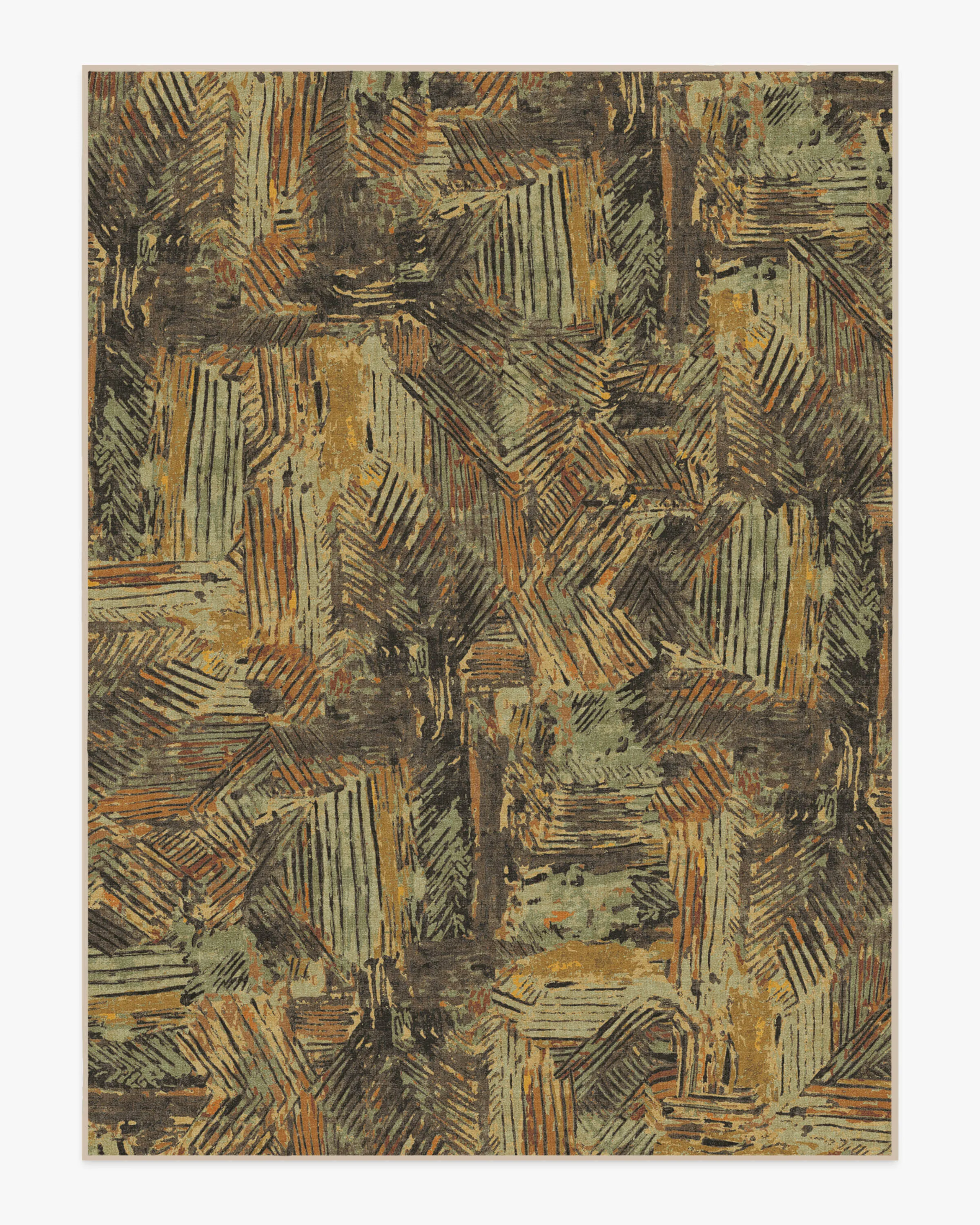 Malene Barnett Sgraffito Natural Multicolour Tufted Rug