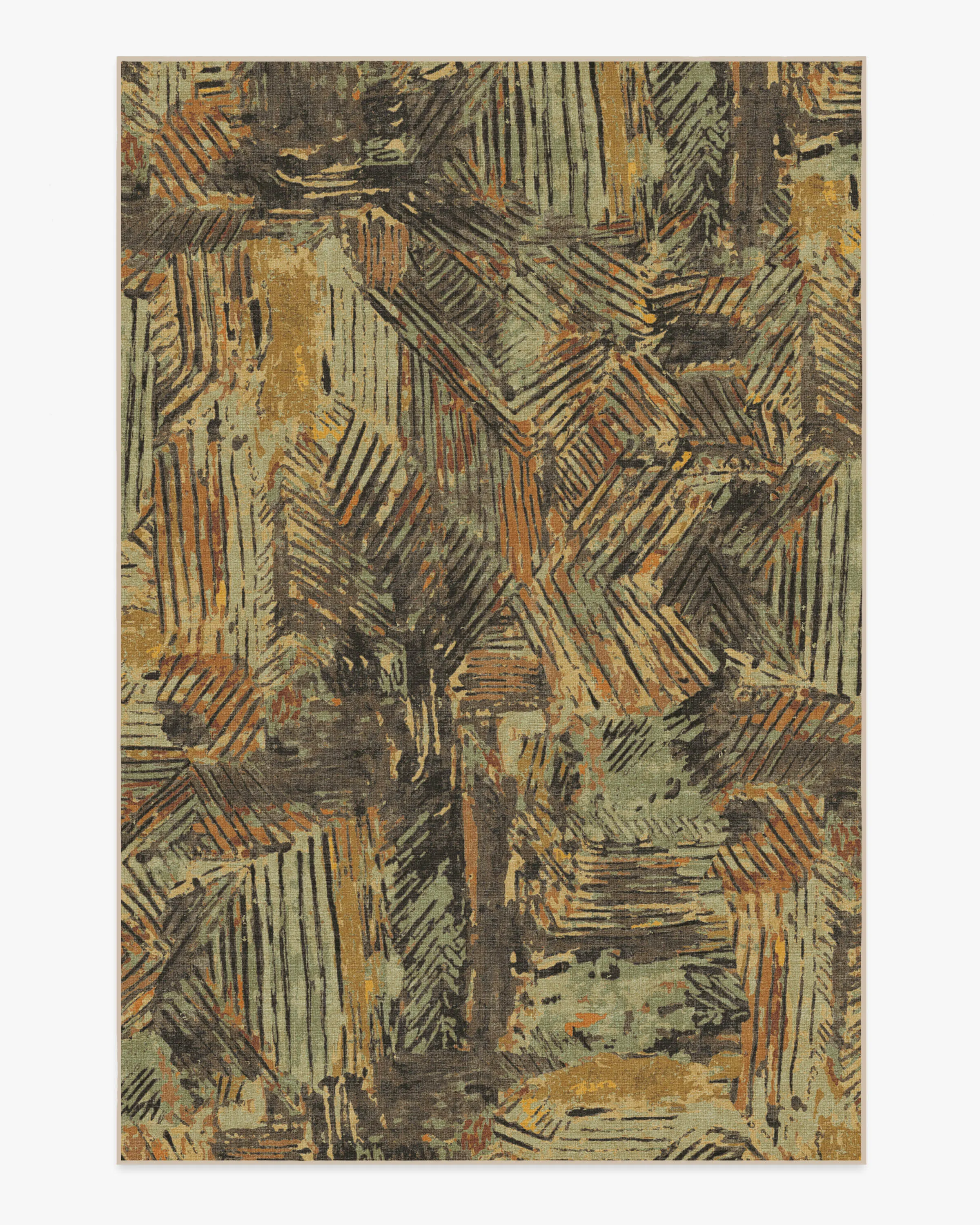 Malene Barnett Sgraffito Natural Multicolour Tufted Rug