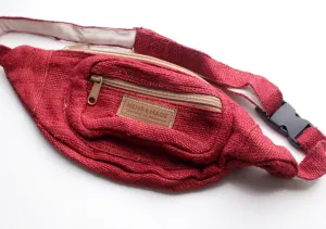 Maroon Hemp Fanny Pack