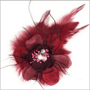 Men's Fashion Lapel Flower- Flower3 Burgundy