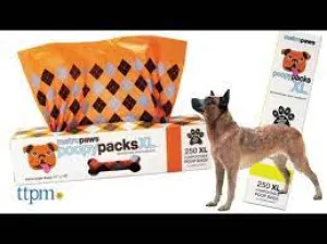 Metro Paws Poopy Packs XL™, Orange/Lt. Blue