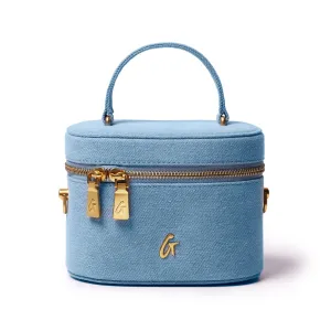 MINI DENIM GOLD VANITY BAG