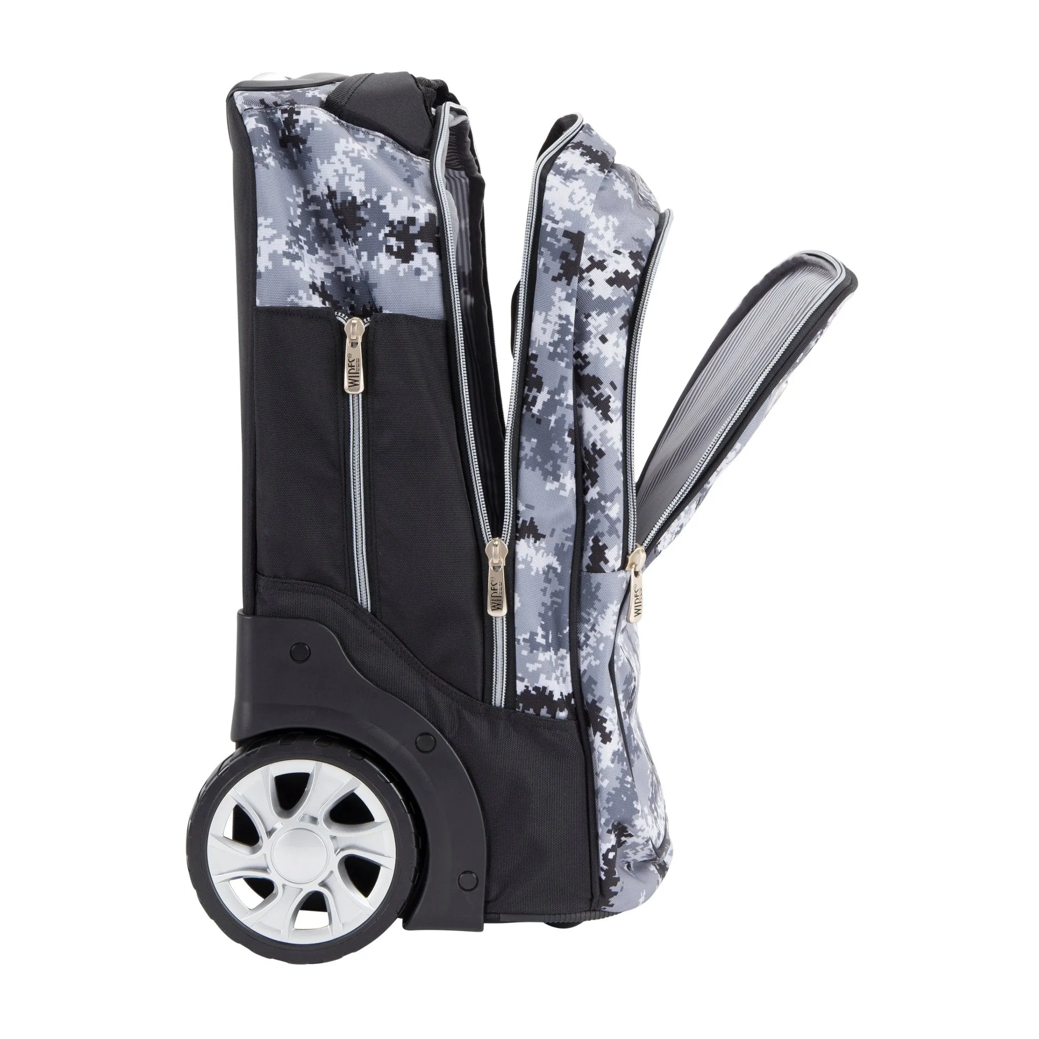 Mini Wheel School Bags Trolly Set of 3pcs Camou Grey