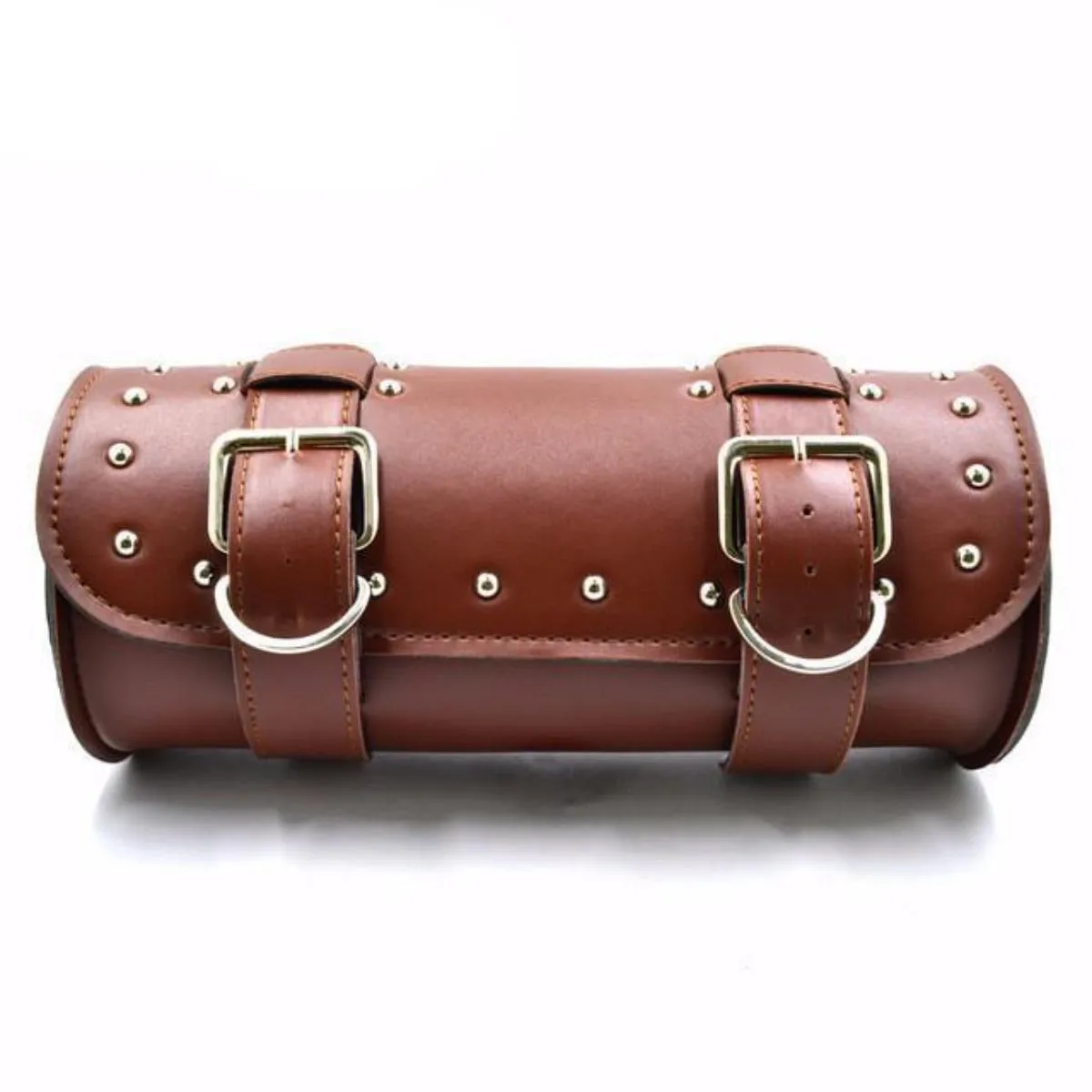 Motorcycle Leather Duffle Roll Bag