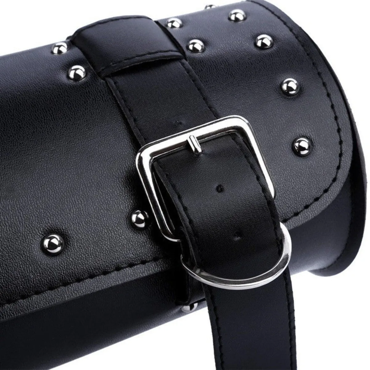 Motorcycle Leather Duffle Roll Bag