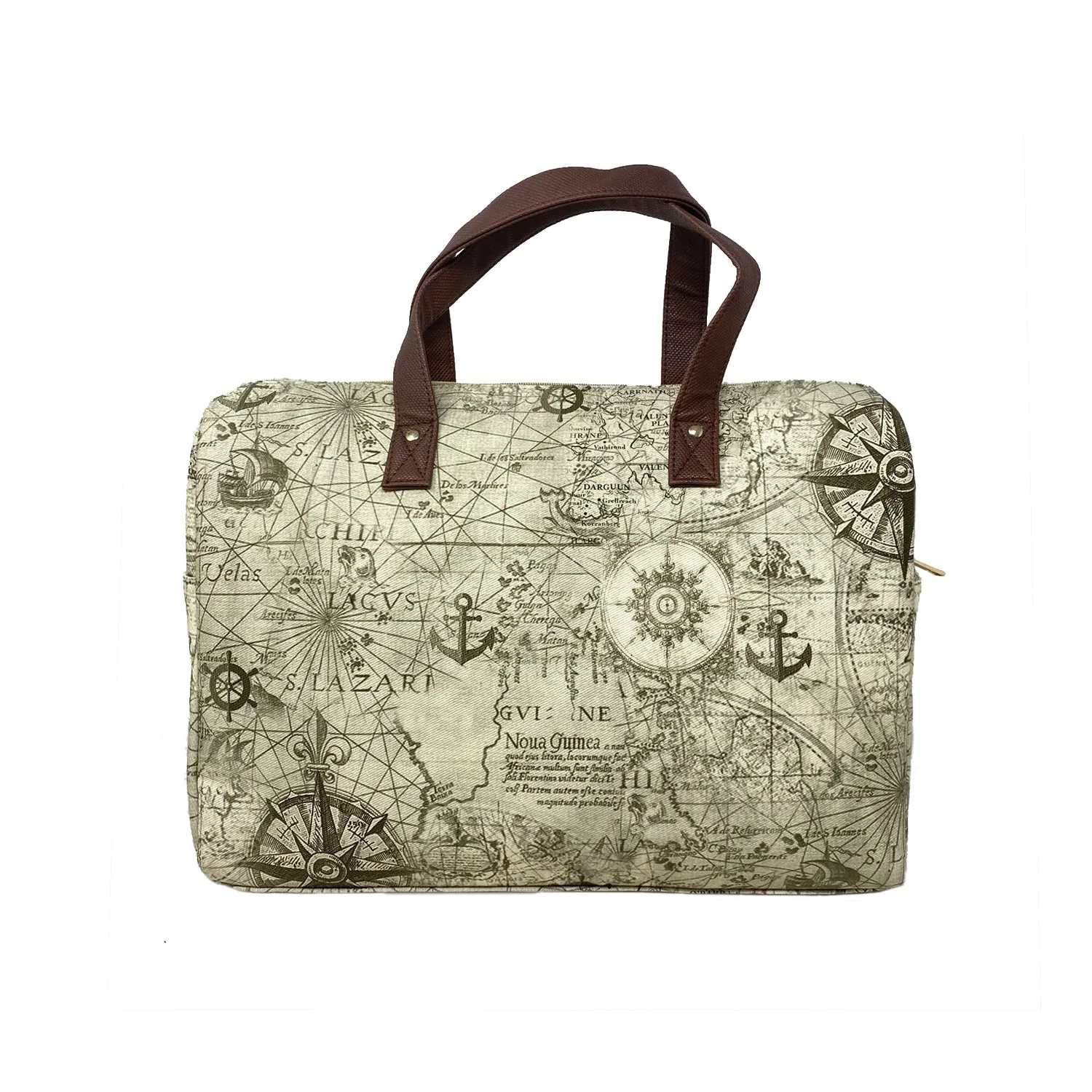 Nautical Map Weekend Duffle Bag