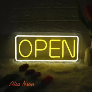 Neon Open Business Sign