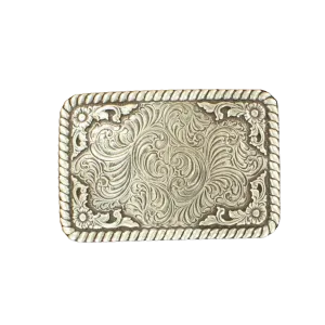 Nocona Belt Co. Women's Floral Silver Belt Buckle