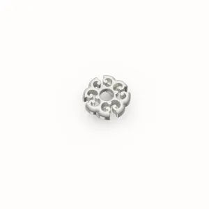 Nonya Blossom Medallion - Rhodium