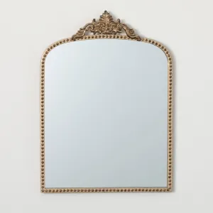 OBLONG GOLD-TRIMMED MIRROR