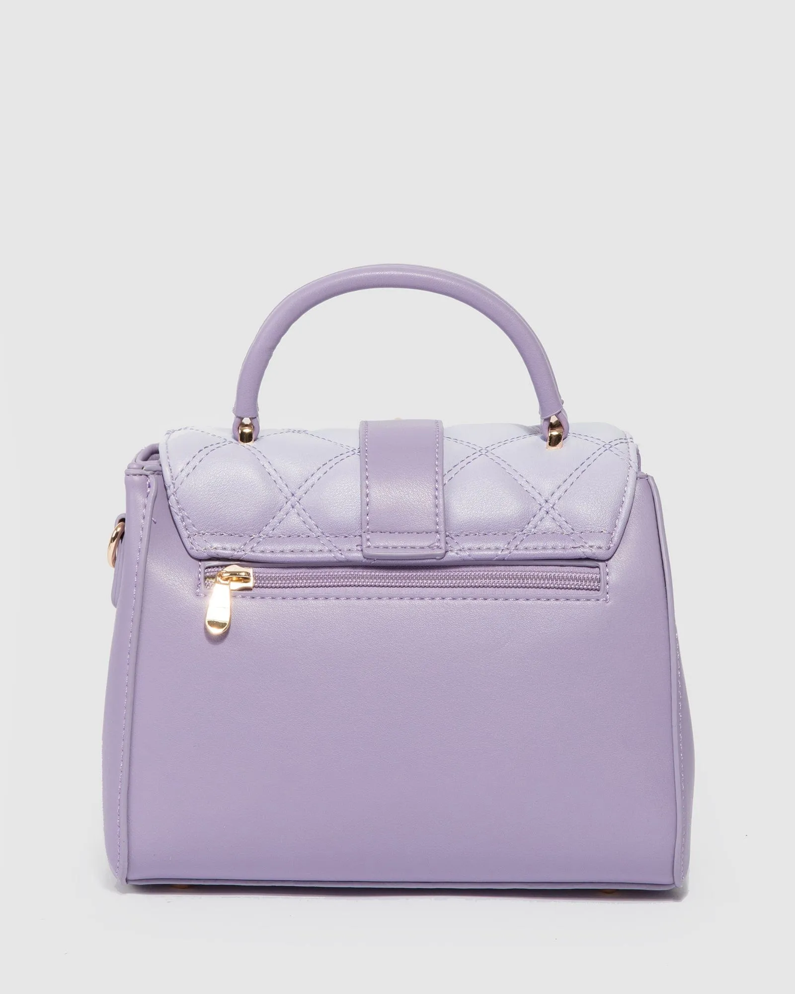 Ombre Lilac Alix Lock Top Handle Bag