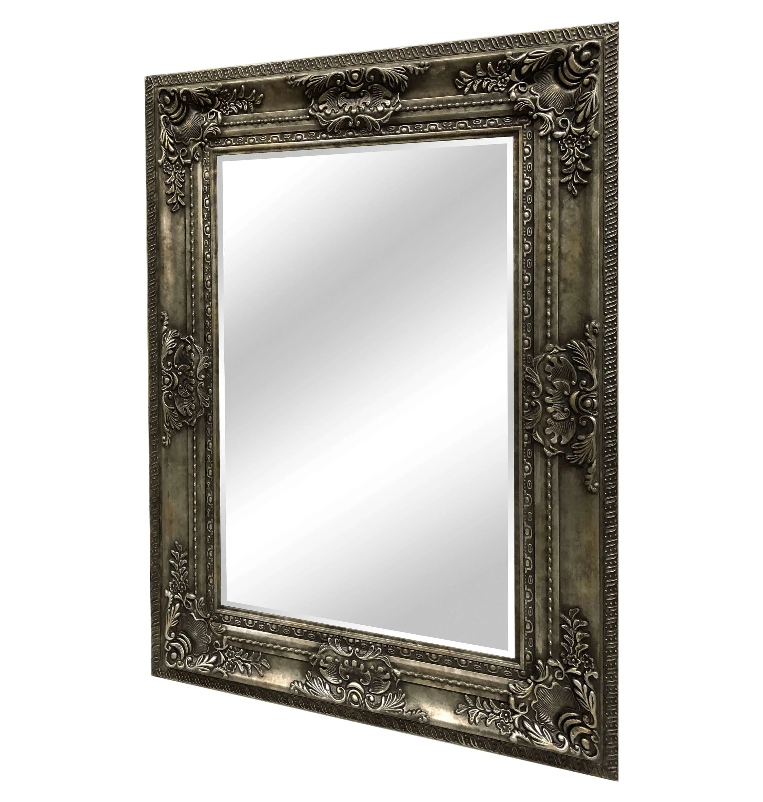 Ornate Antique Style Framed Rectangular Mirror 123cm