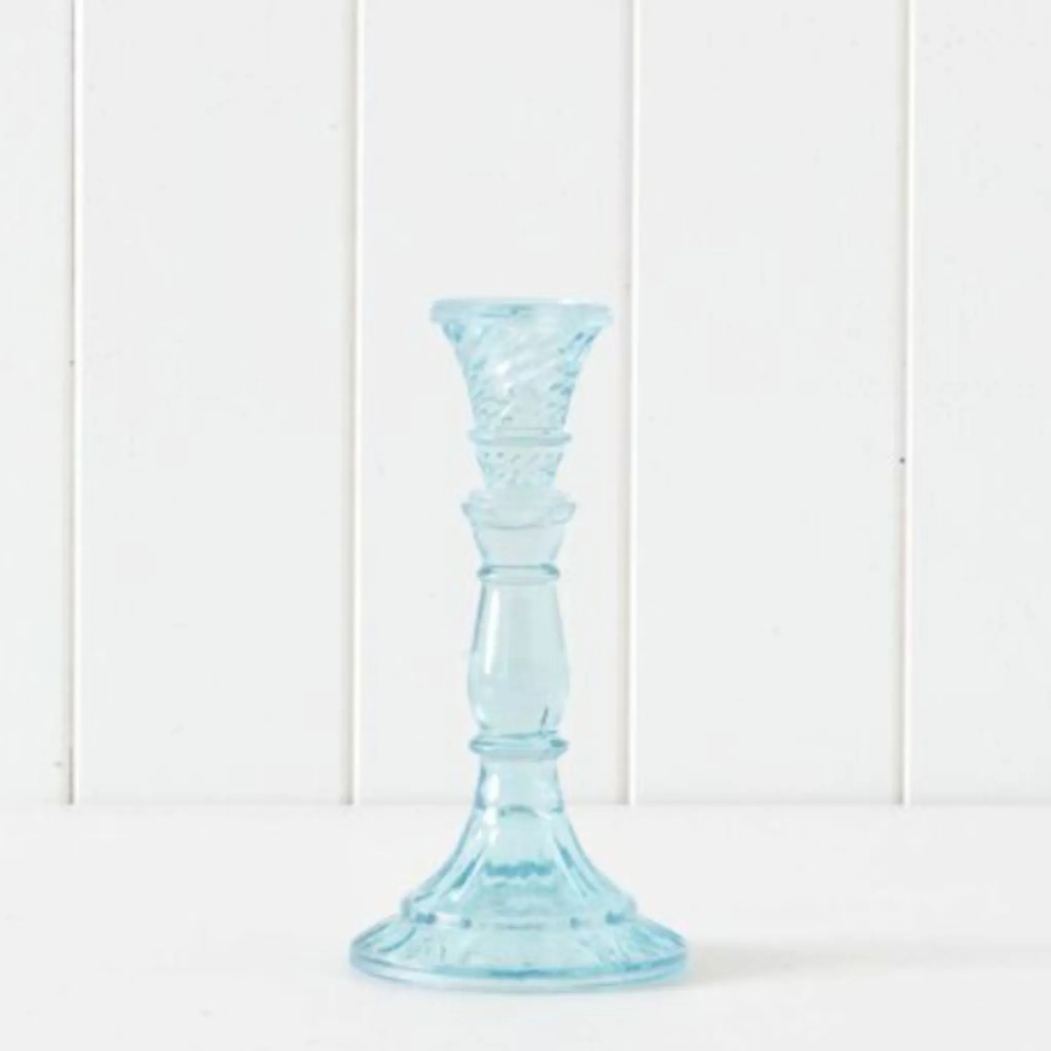 Ornate Glass Candle Stick Holder