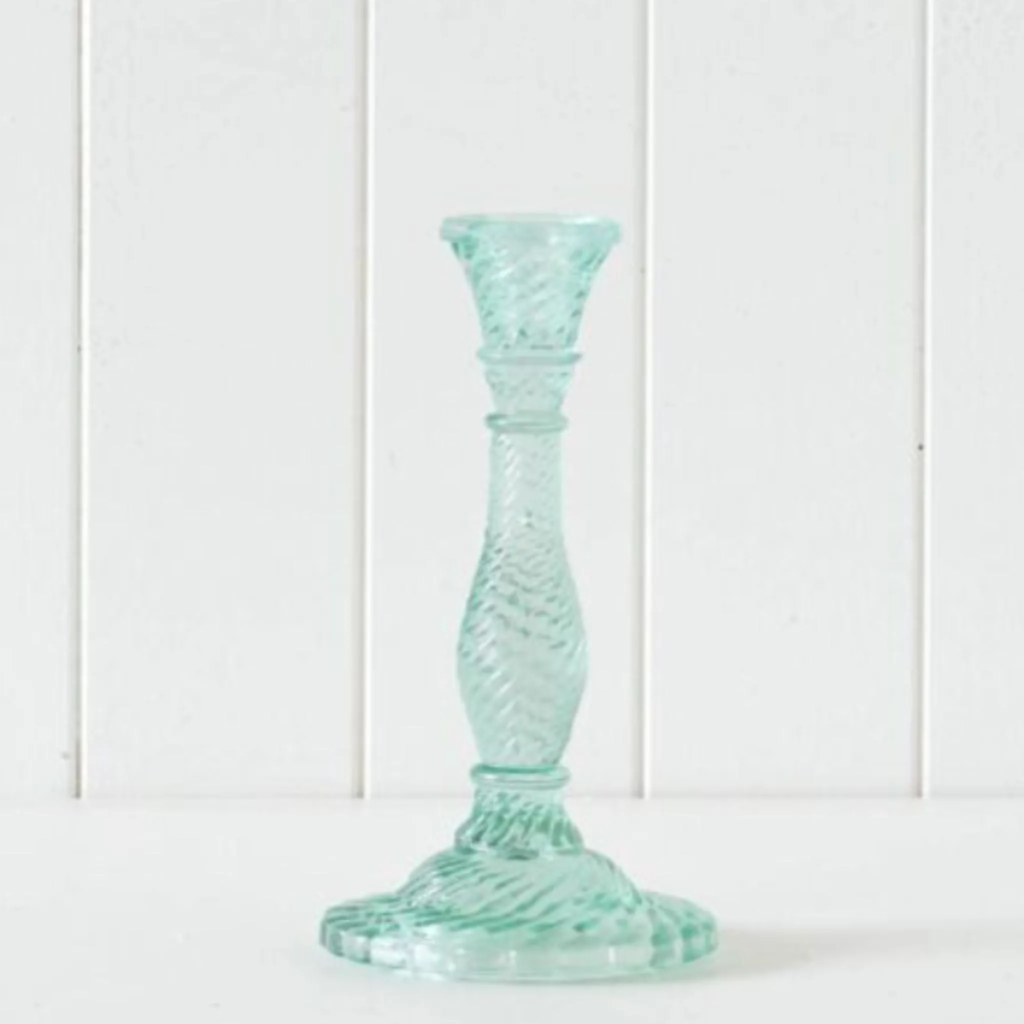 Ornate Glass Candle Stick Holder