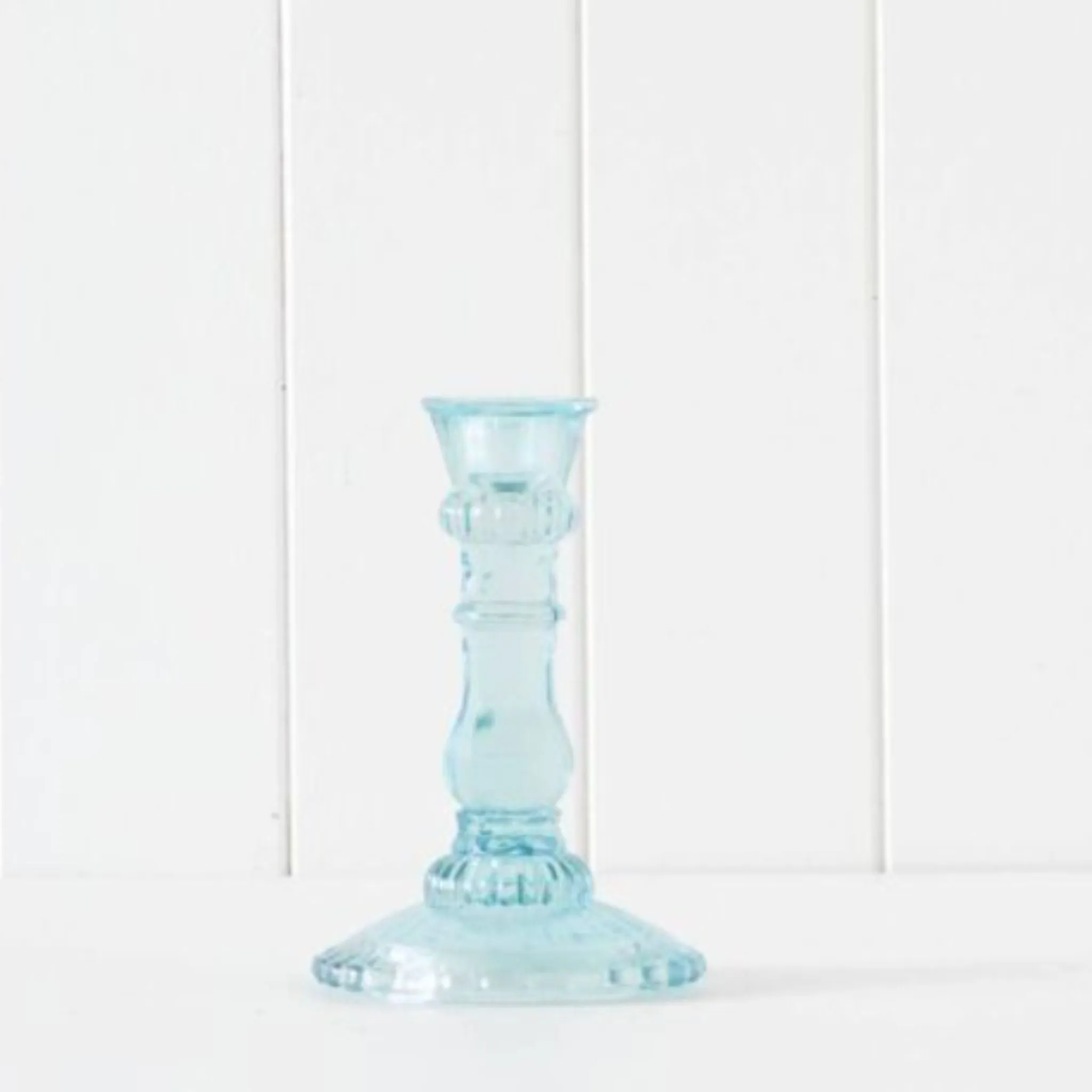 Ornate Glass Candle Stick Holder