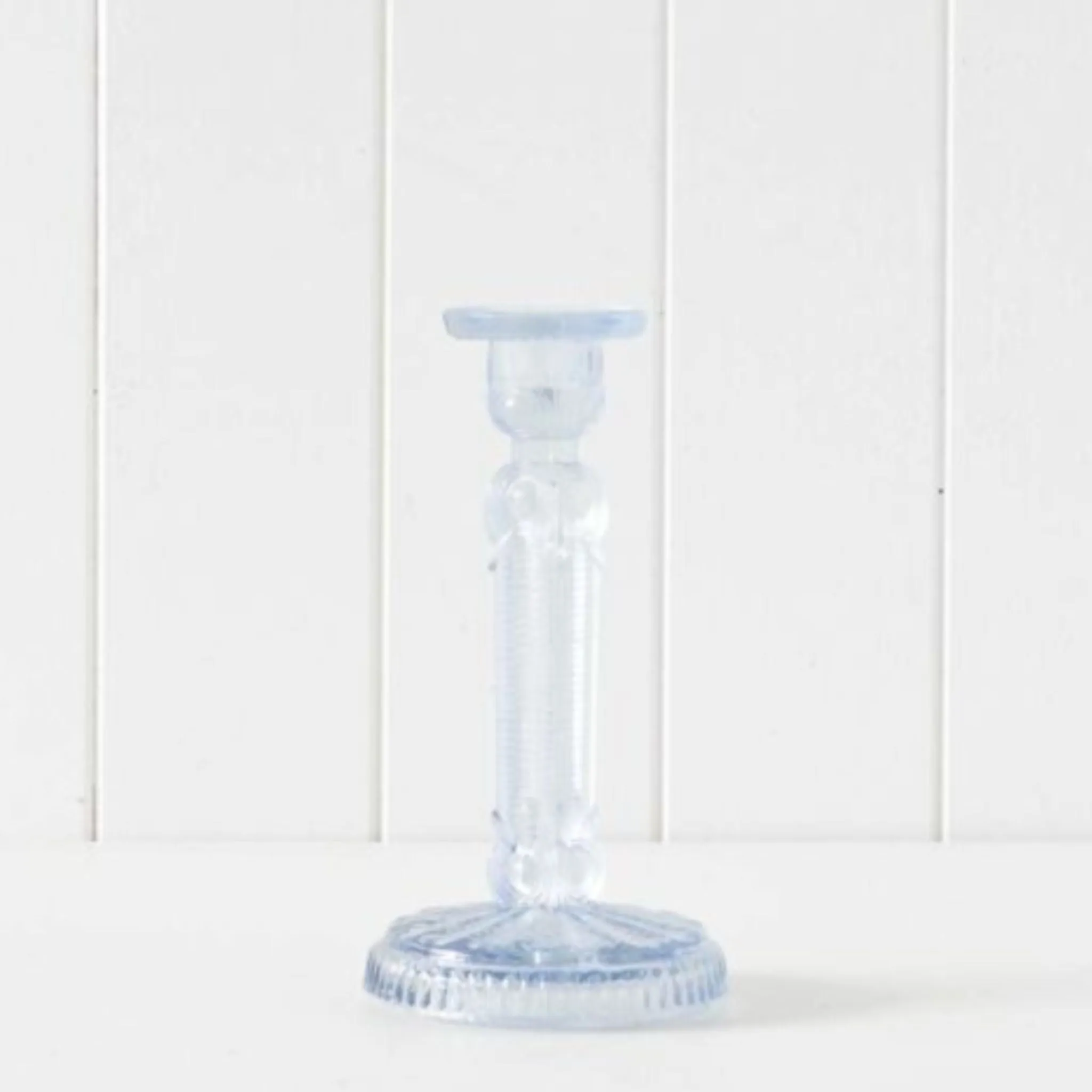 Ornate Glass Candle Stick Holder