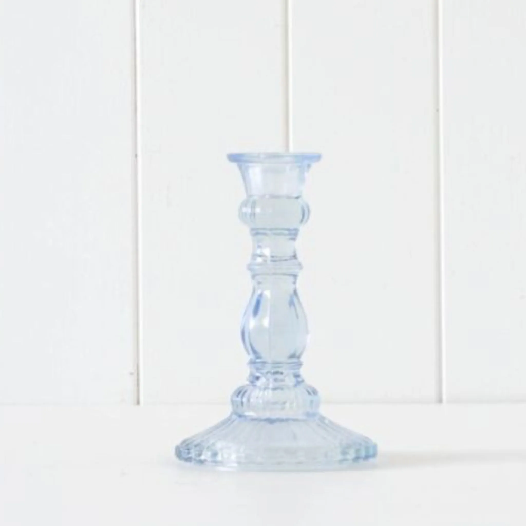 Ornate Glass Candle Stick Holder